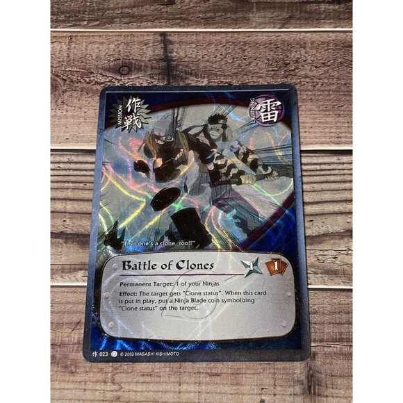 Naruto CCG Battle of Clones #023 Wavy Holo - Picture 1 of 2